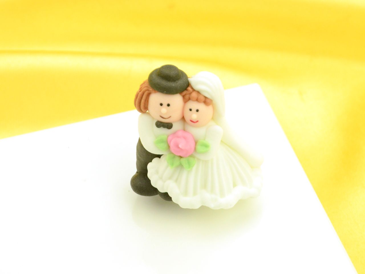 bridal couple 42mm sugar