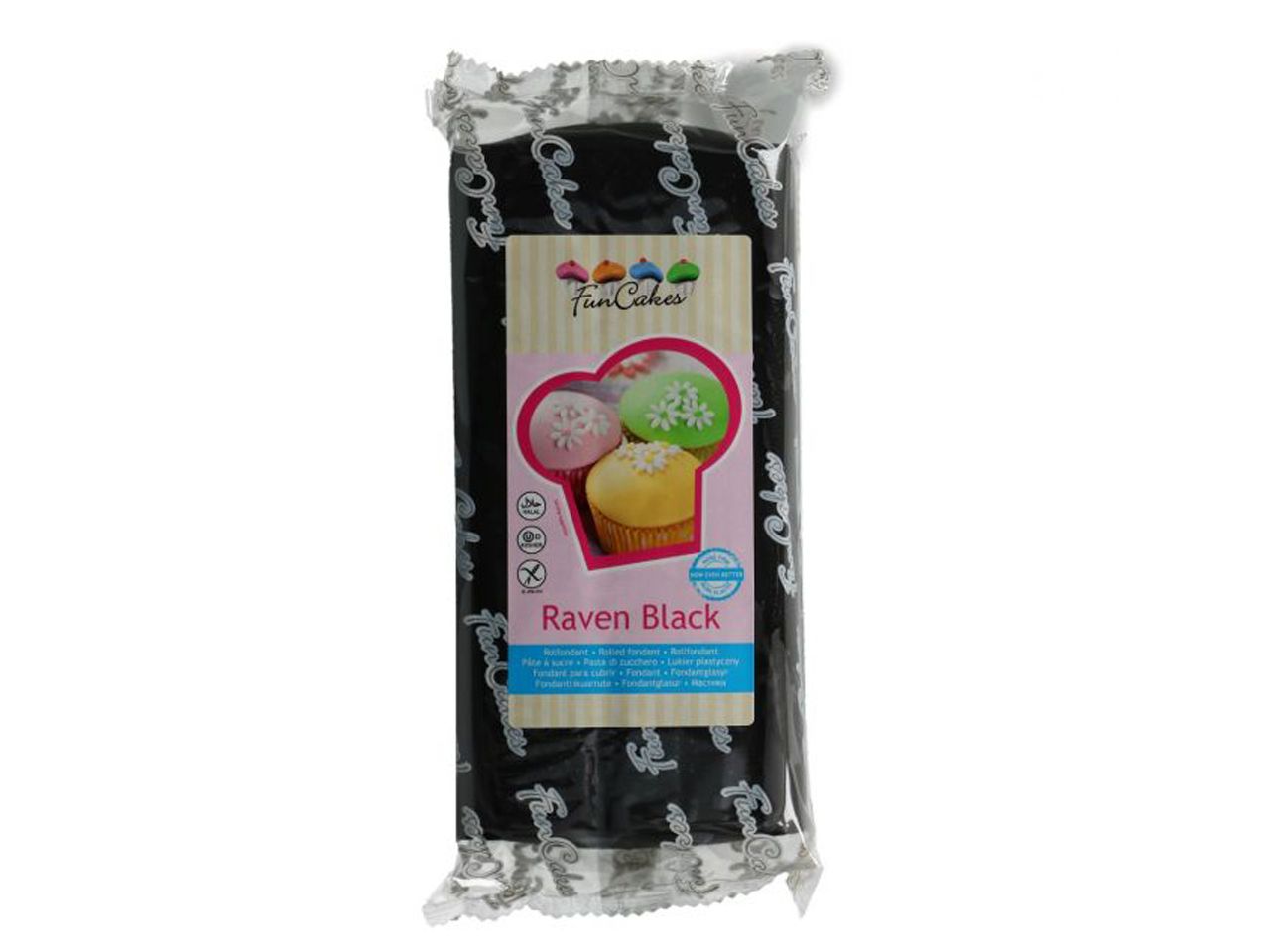 funcakes fondant rabenschwarz 1kg
