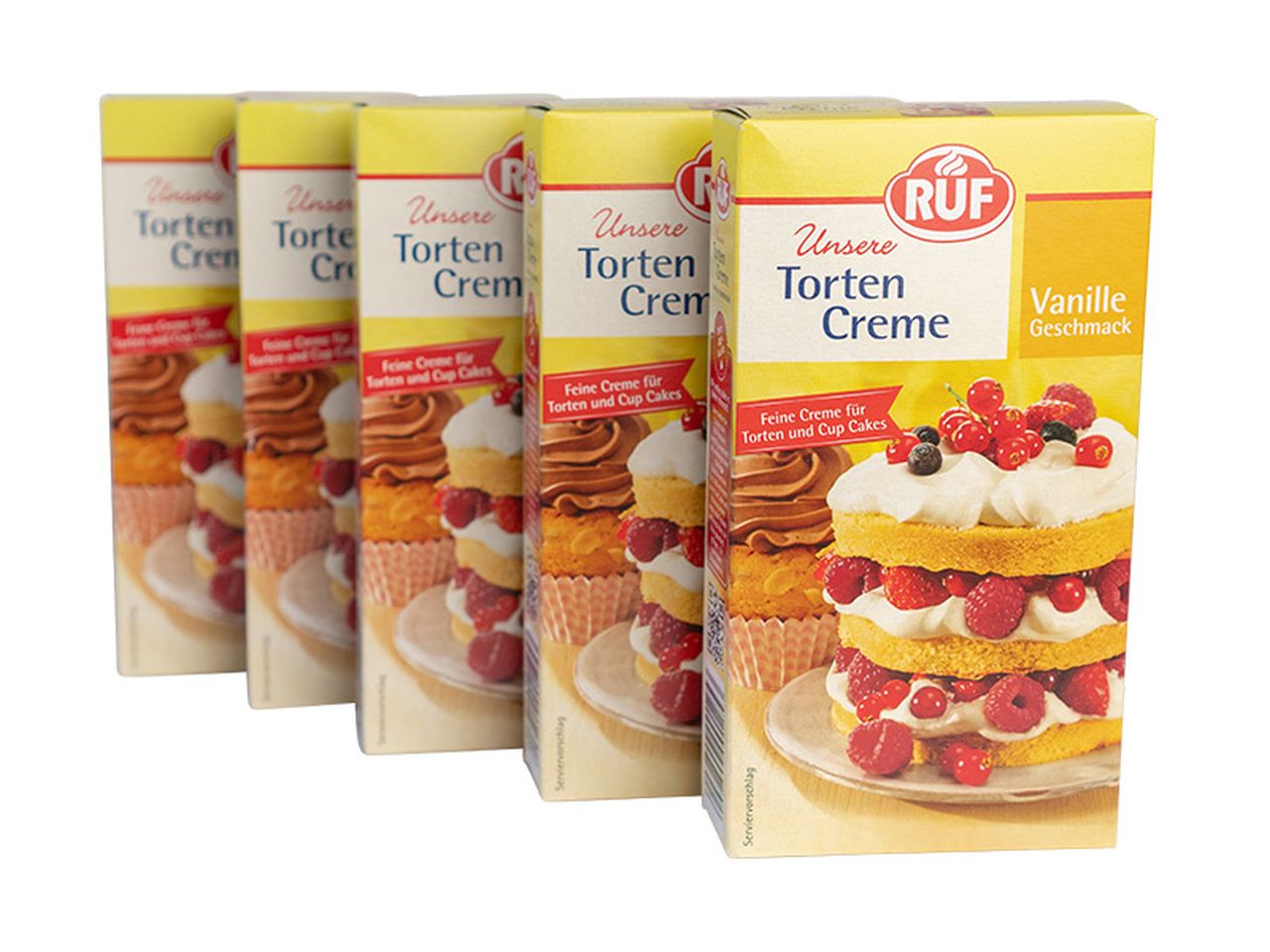 5x ruf torten creme vanille 100g