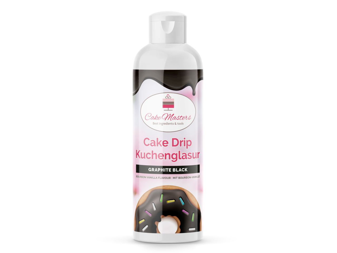 cake drip glaze graphite black 250g