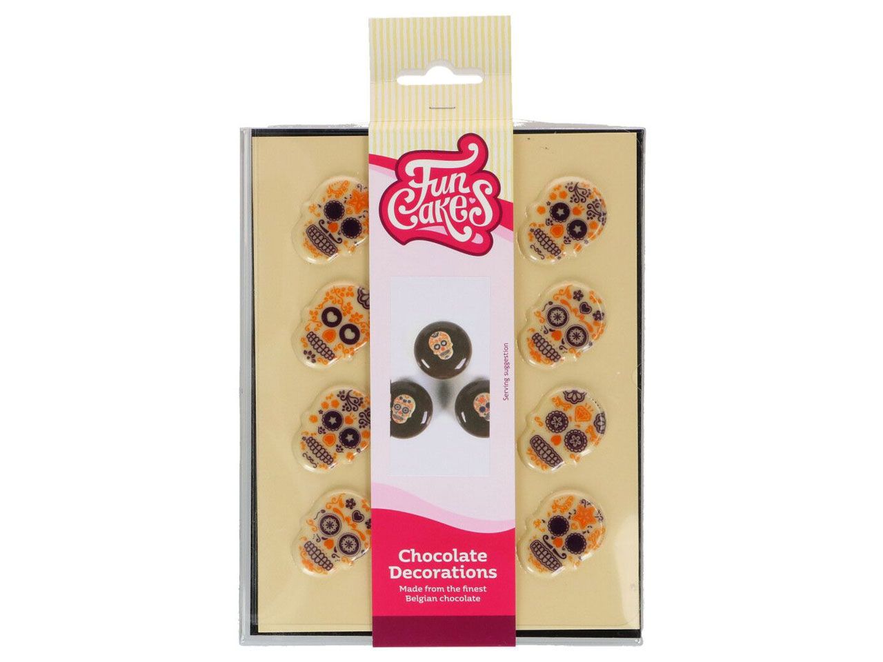 day of the dead chocolate decorations 12 pack