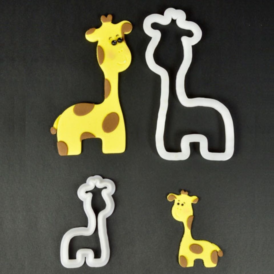 fondant cutter giraffes 10 5 cm 5 7 cm