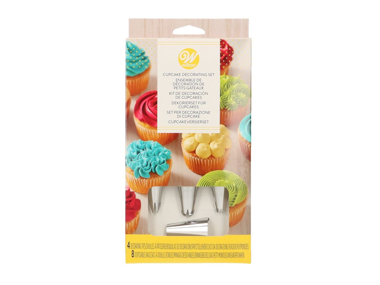 wilton cupcakes decoration set piping bag nozzles 12 pcs