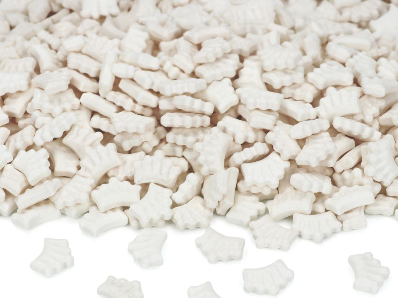 streudekor kronen weiss 80g