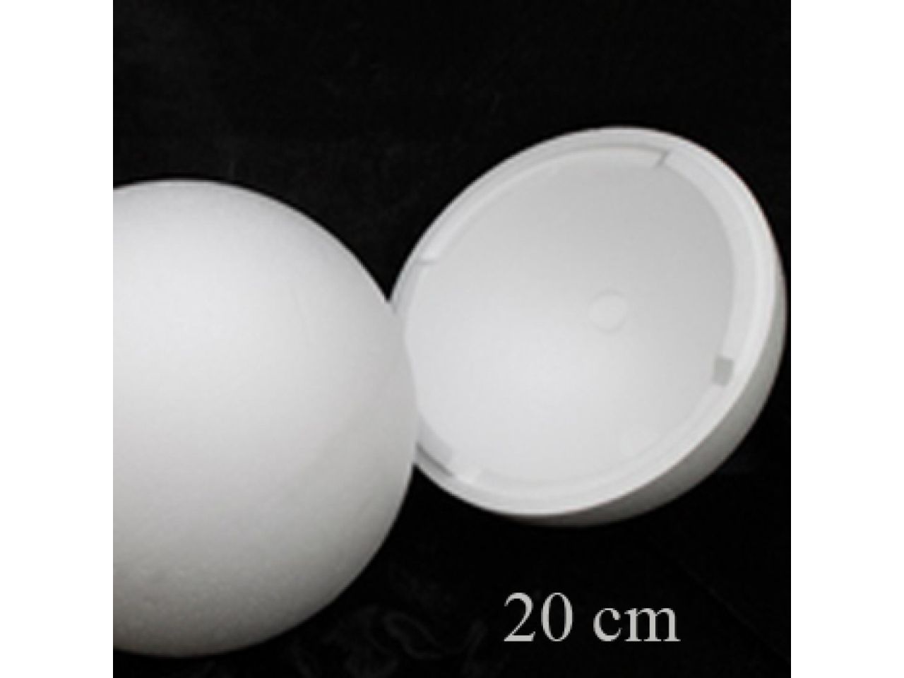 hollow polystyrene half sphere 20 cm