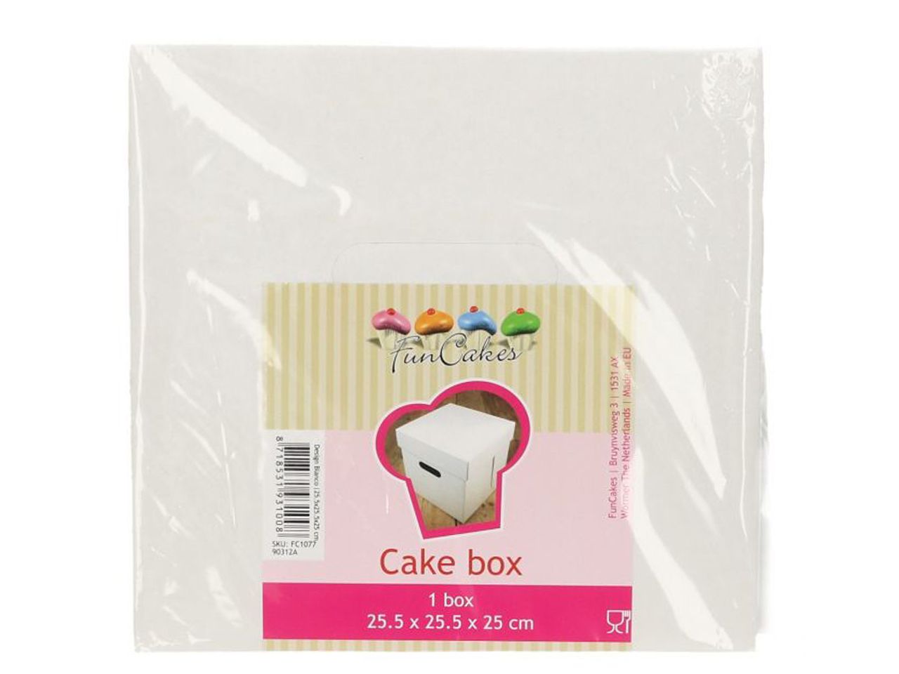 funcakes tortenschachtel weiss 40x30x15cm