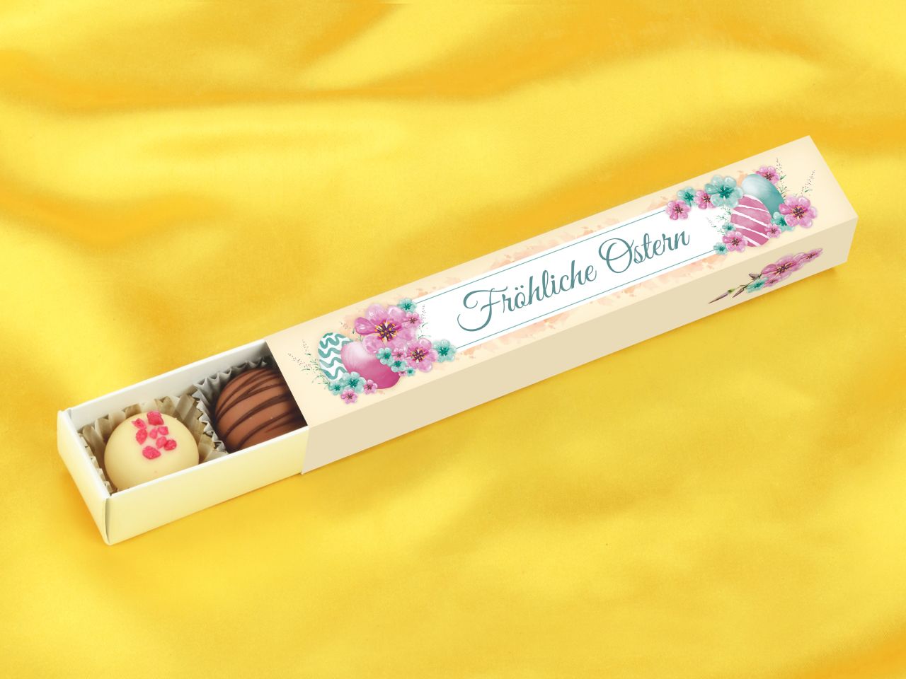 personalised truffle bar for 6 truffles easter 1