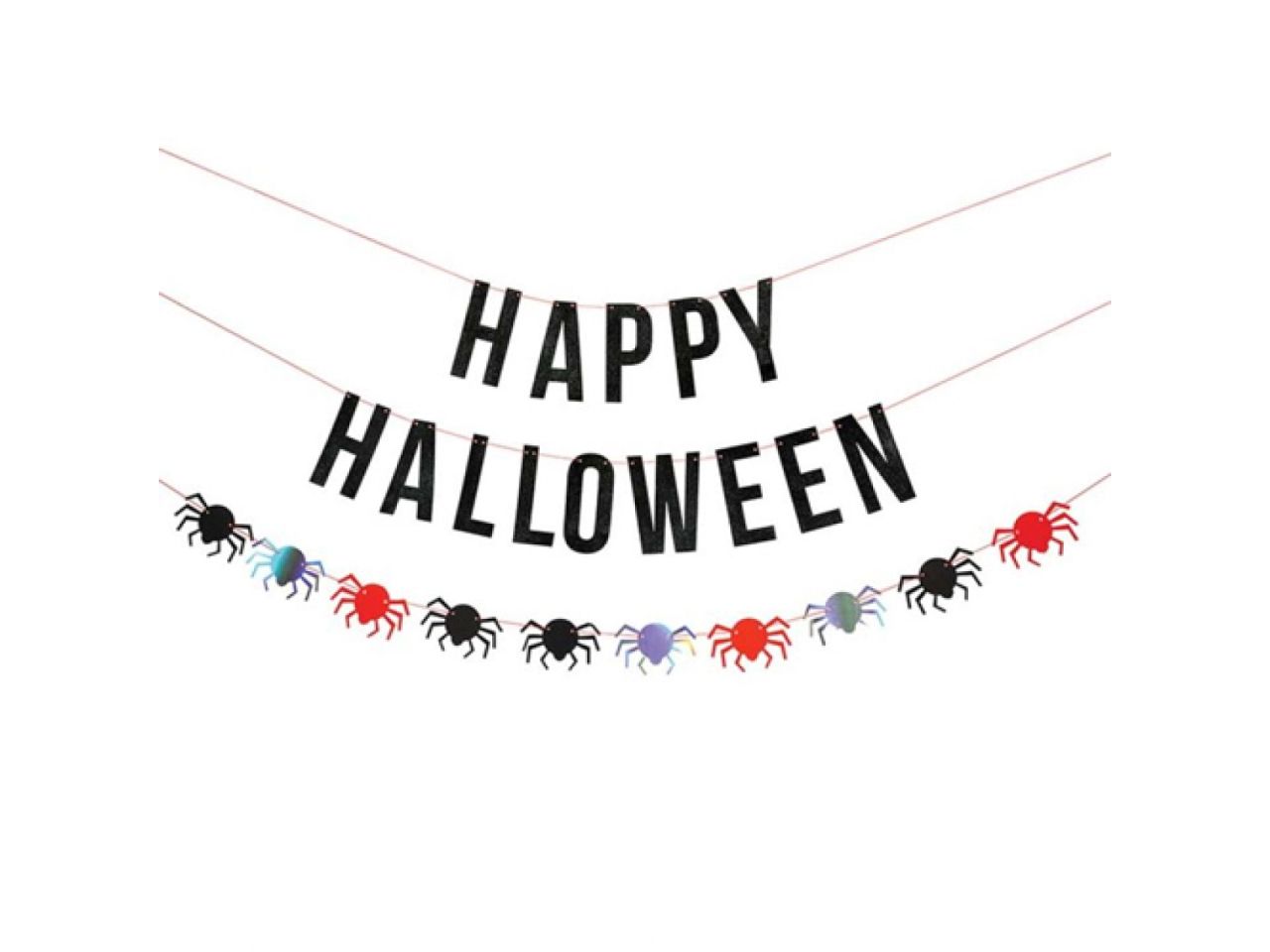 meri meri partygirlande happy halloween spinne 5 meter