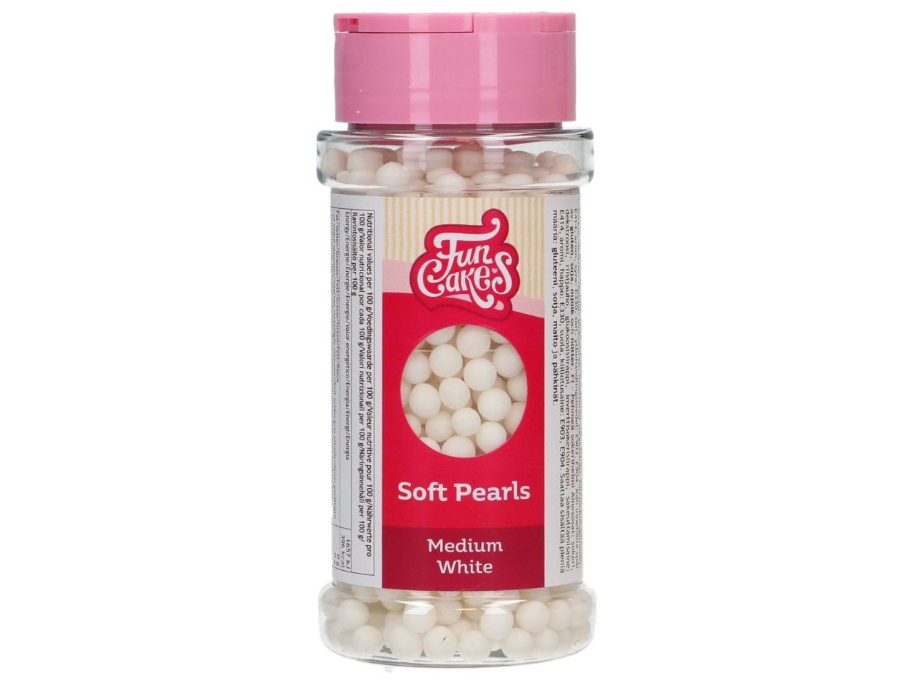 funcakes weiche zuckerperlen weiss 60g