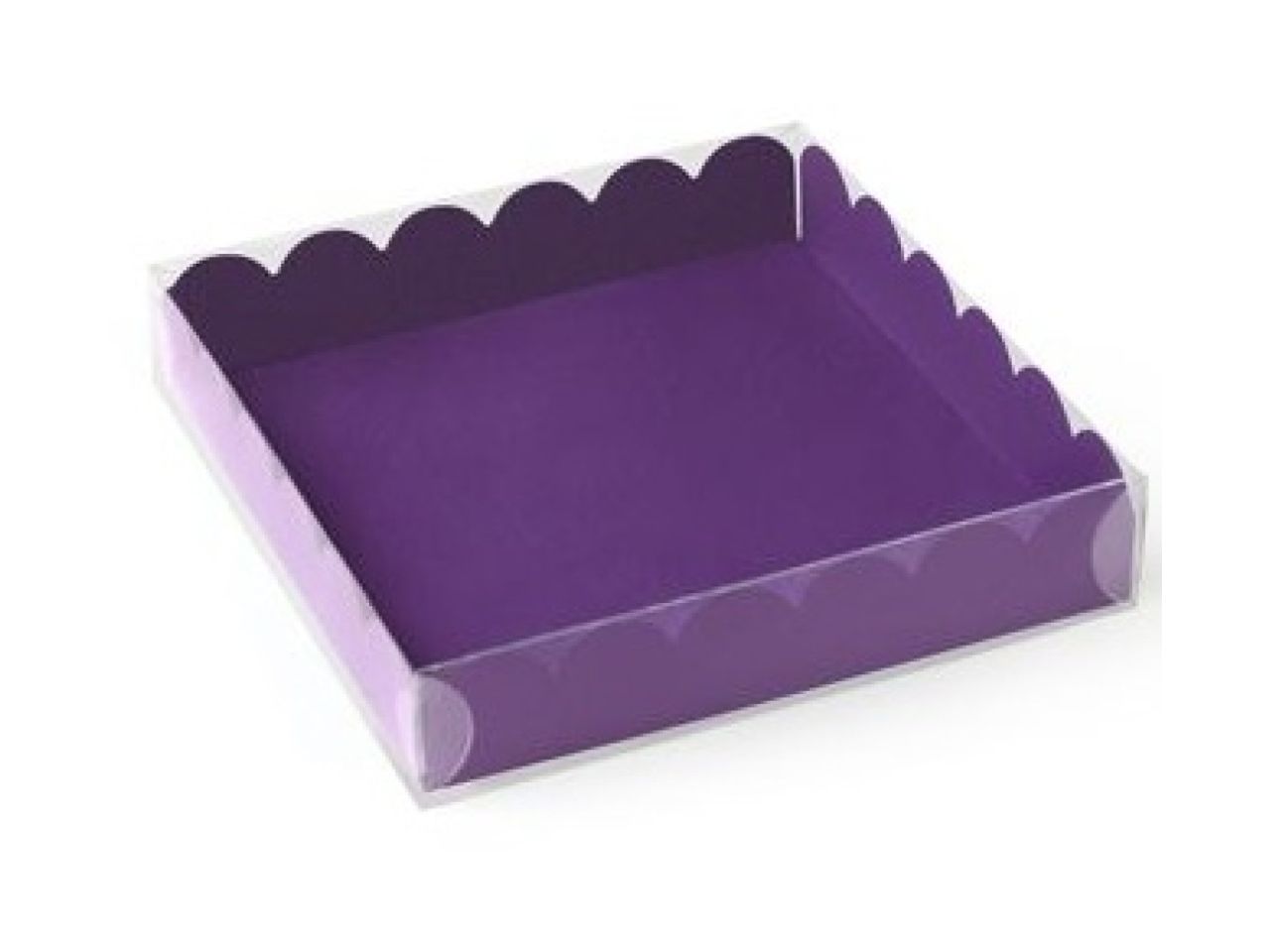 macaron box with lid for 9 macarons purple