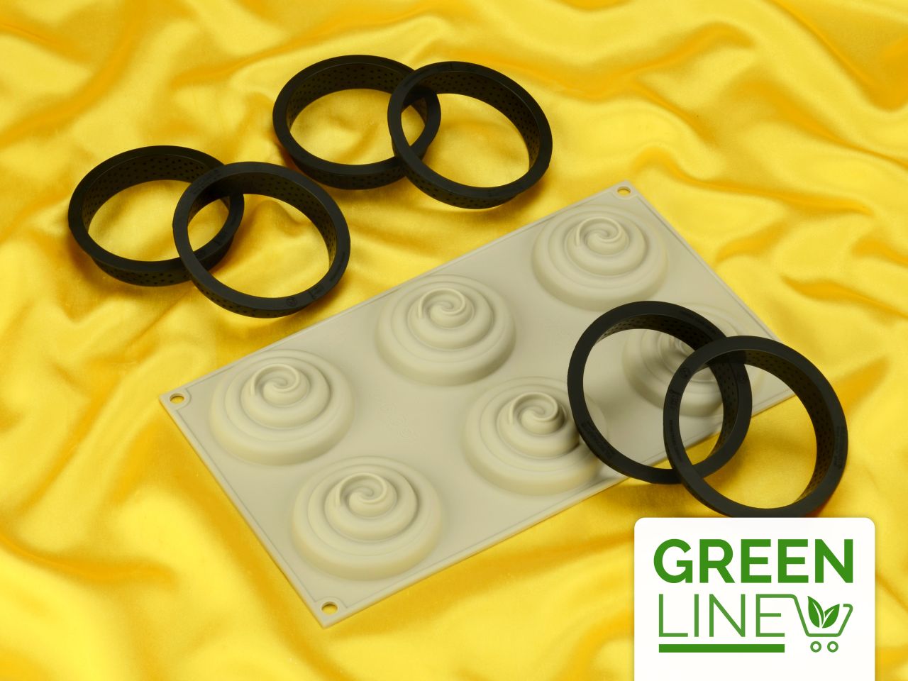 silicone mould mini tarte twist set