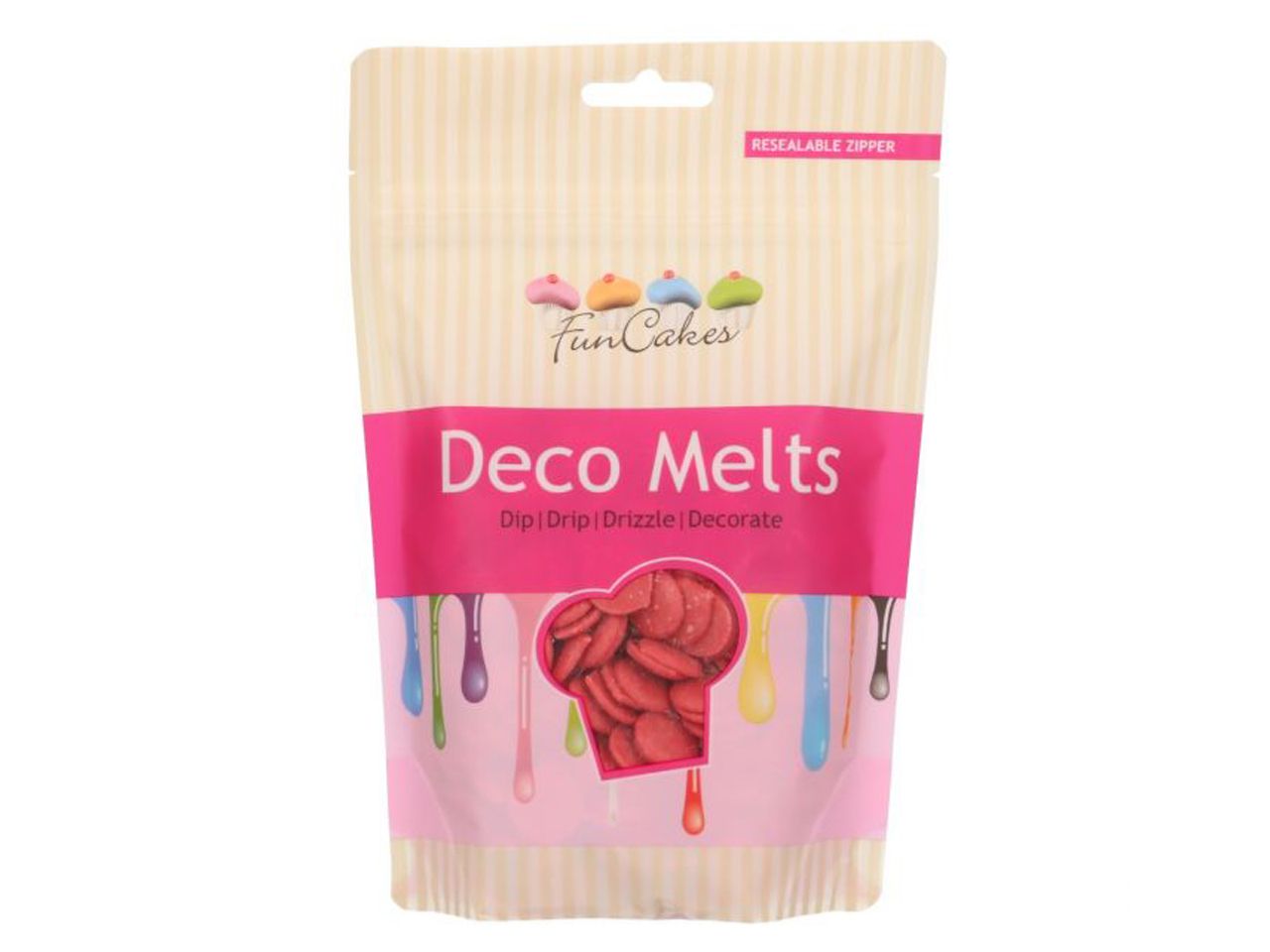 funcakes deco melts rot 250g