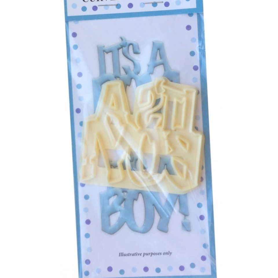 fmm fondant ausstecher its a boy