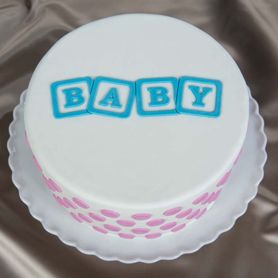 marvelous fondantform baby 15x4 cm