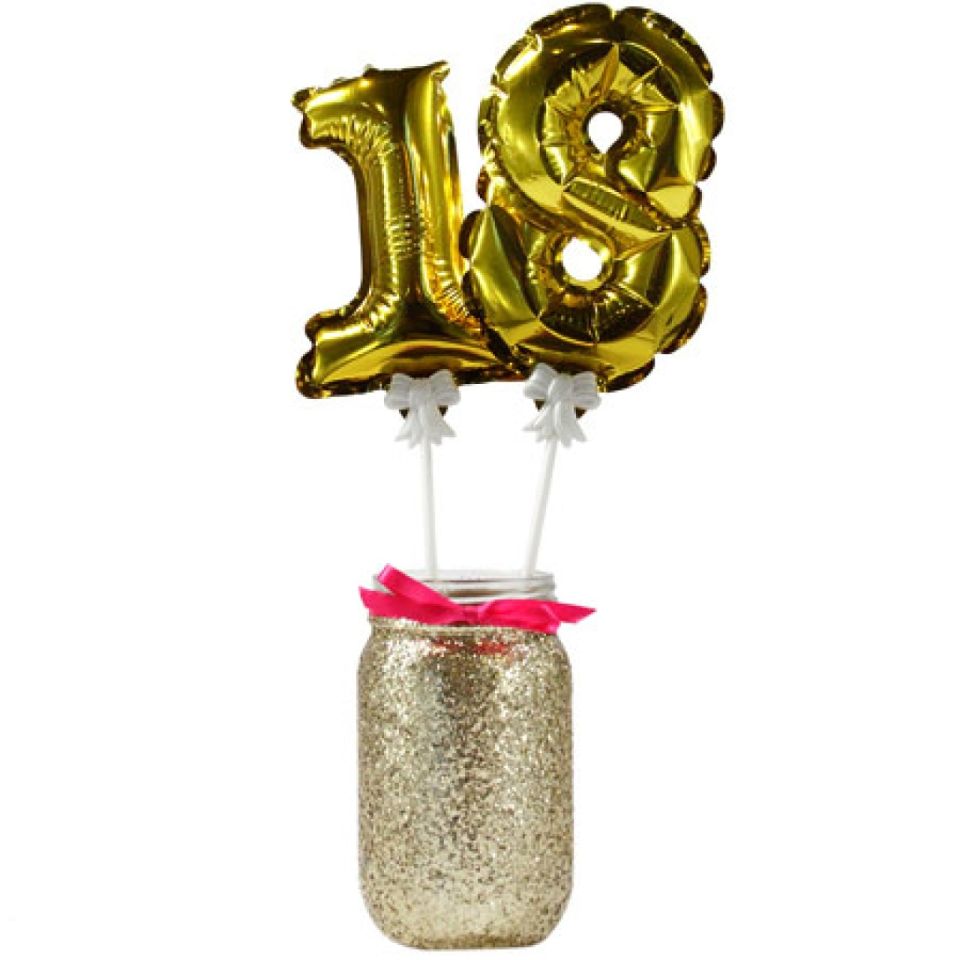 folienballons zahlen topper