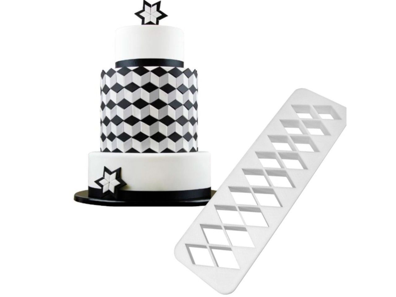 pme fondantausstecher set diamanten 3 teilig