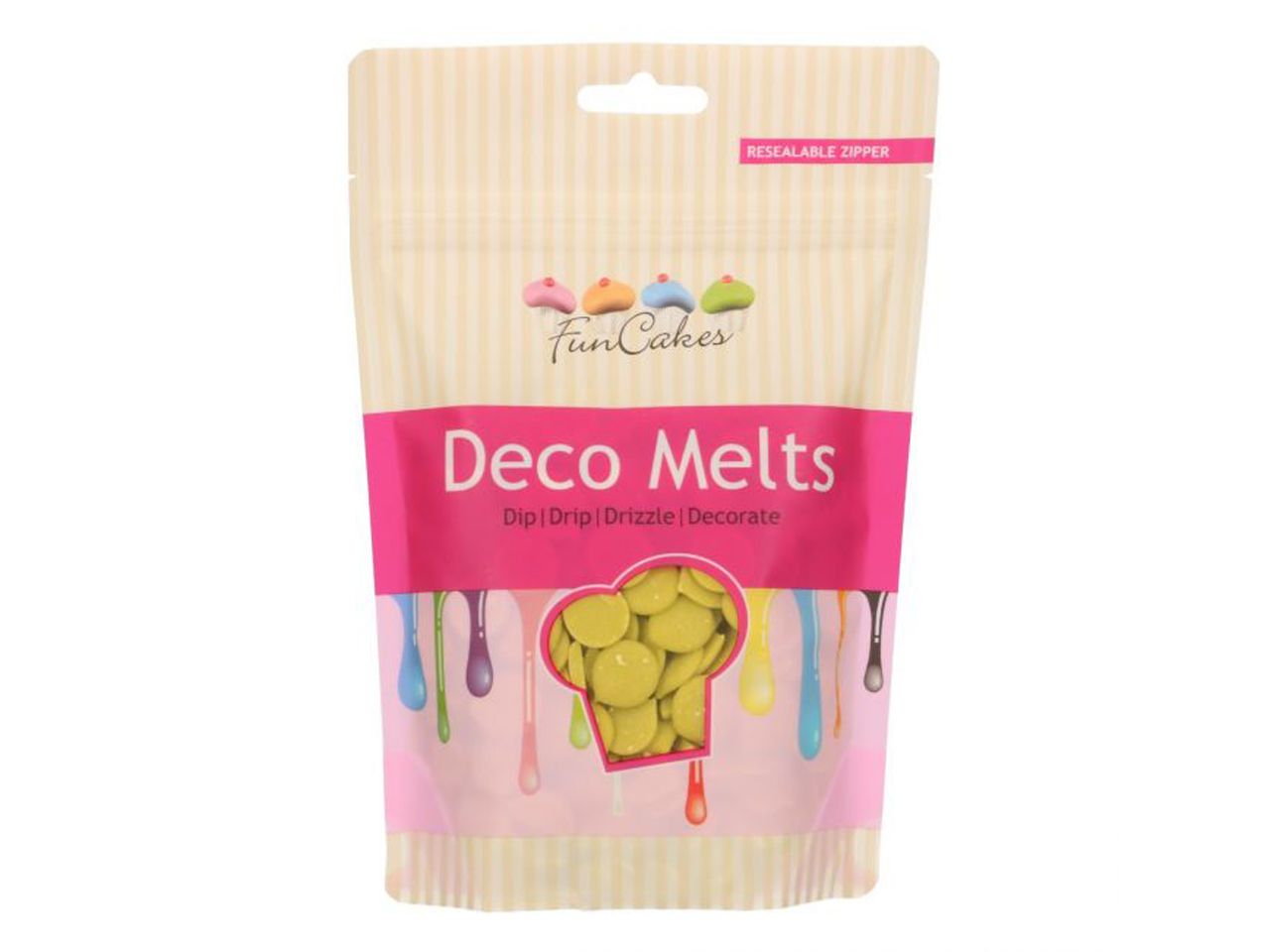 funcakes deco melts limettengruen 250g