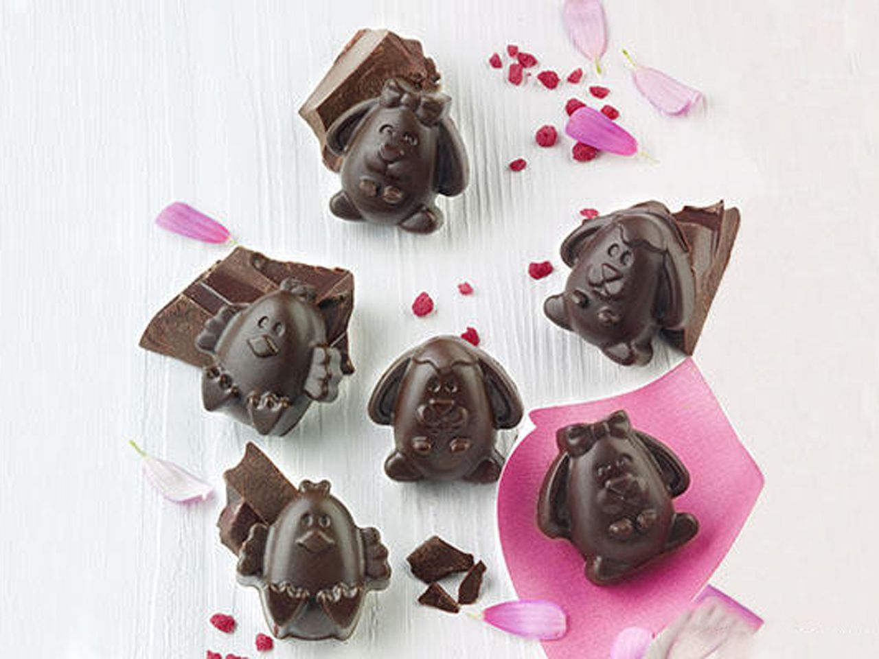 silikon pralinenform easter friends