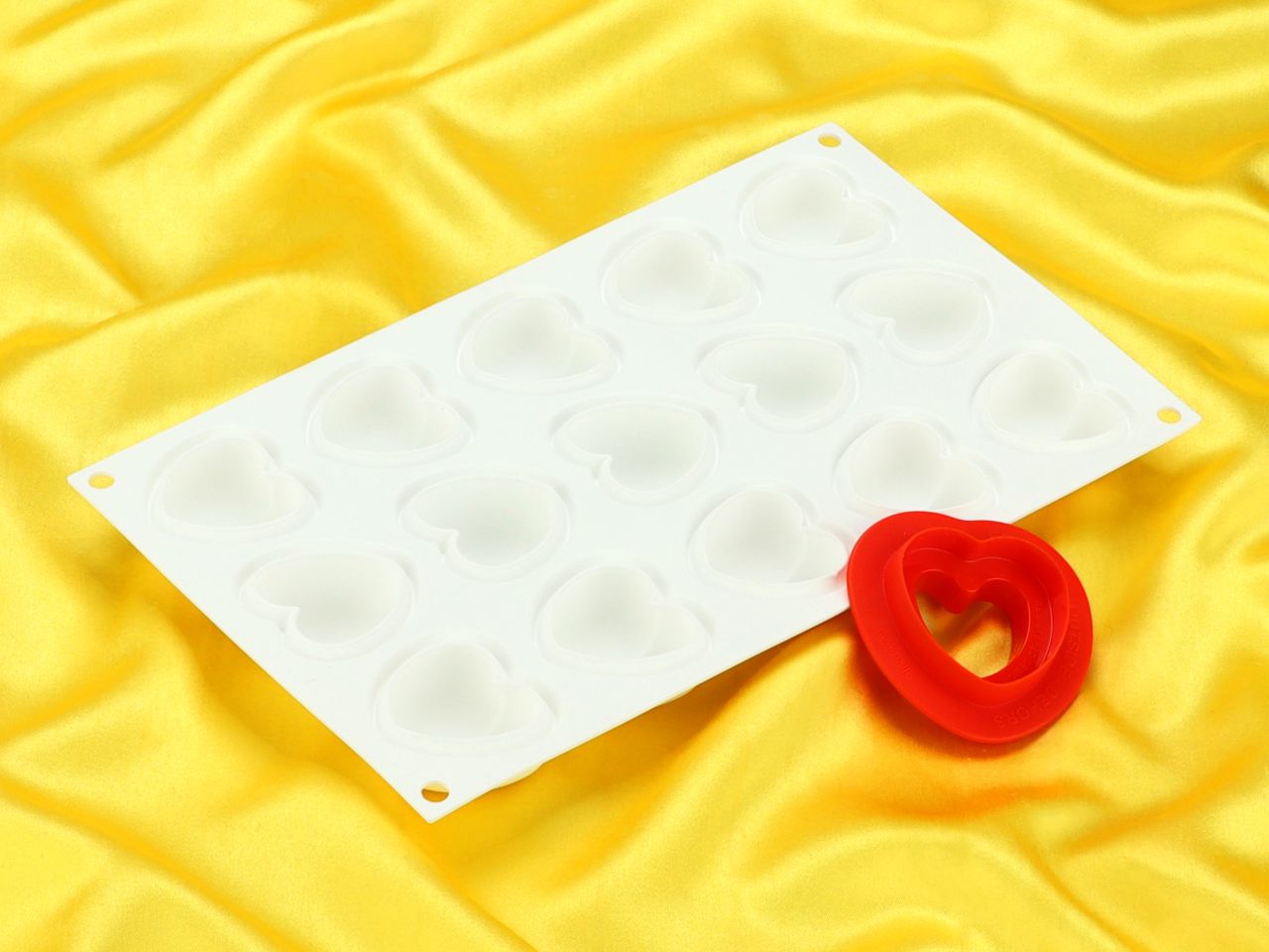 silicone mould cupido heart 30