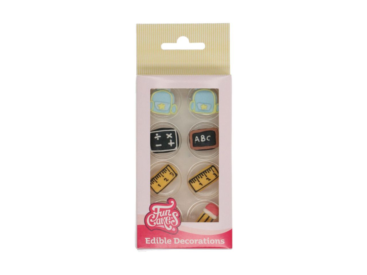 funcakes zuckerdekorationen back to school 8er set