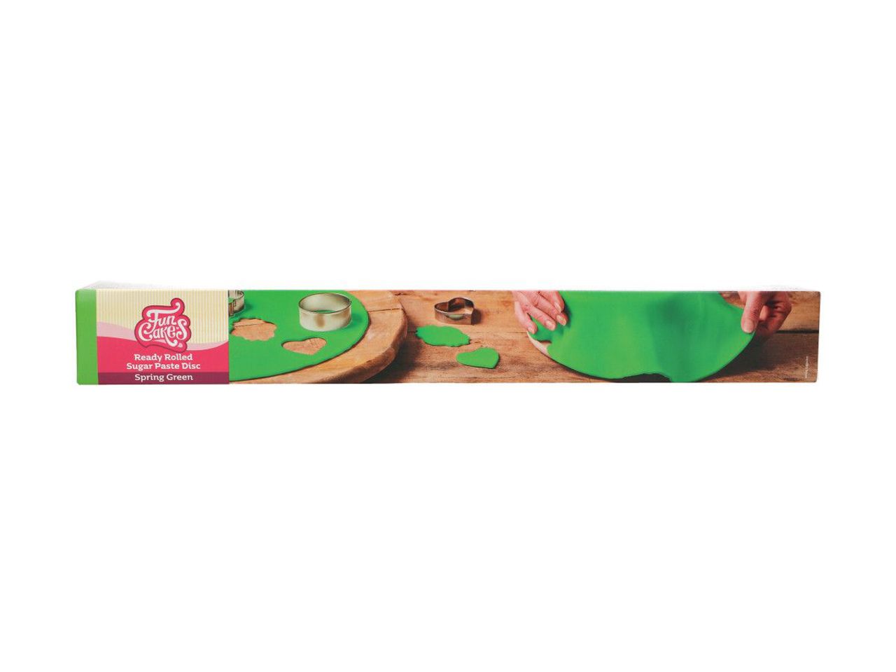 ausgerollte rollfondant decke fruehlingsgruen durchmesser 36cm 430g