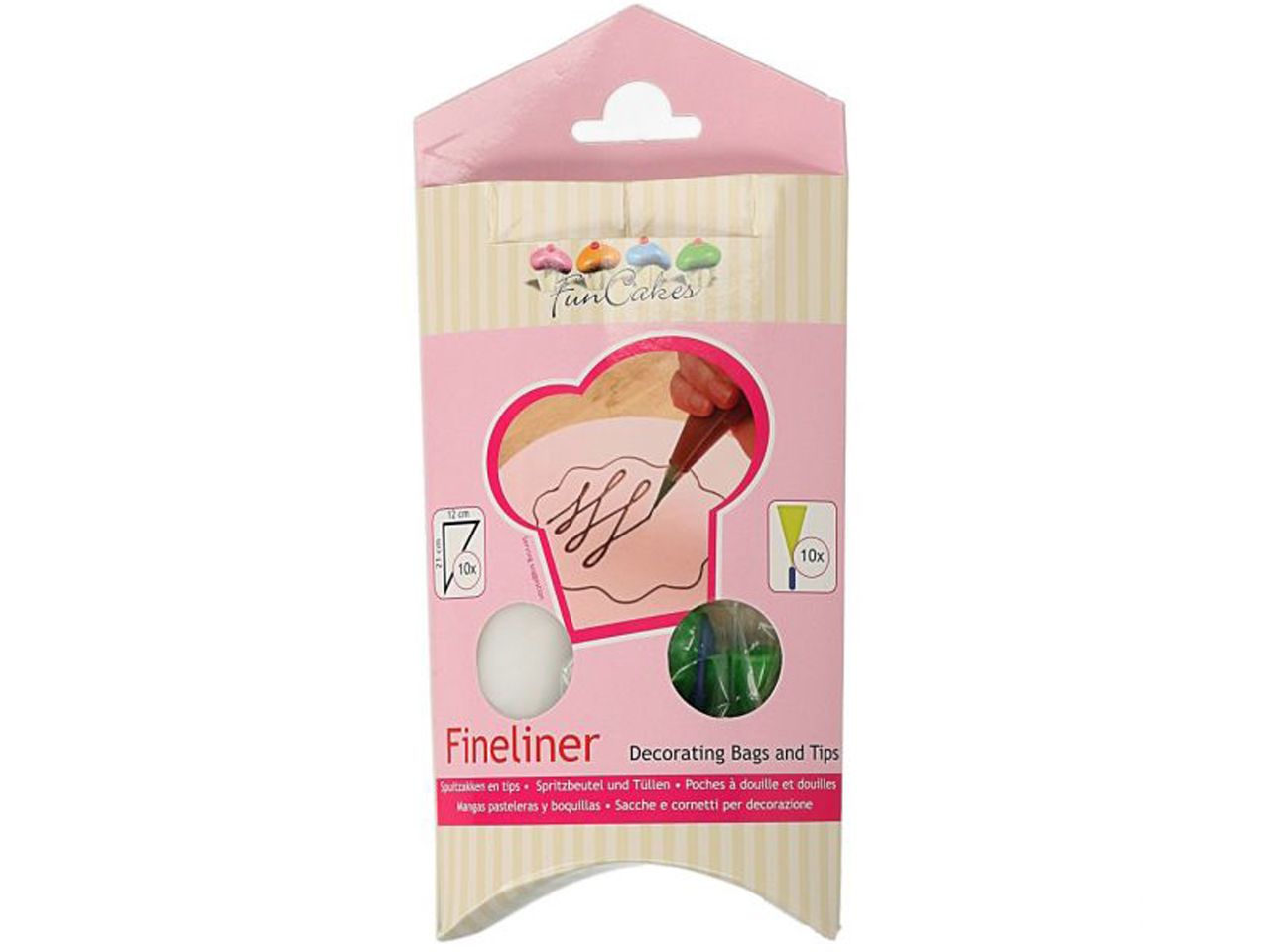 funcakes feine spritztuellen und spritztueten im set 21cm 10 stueck