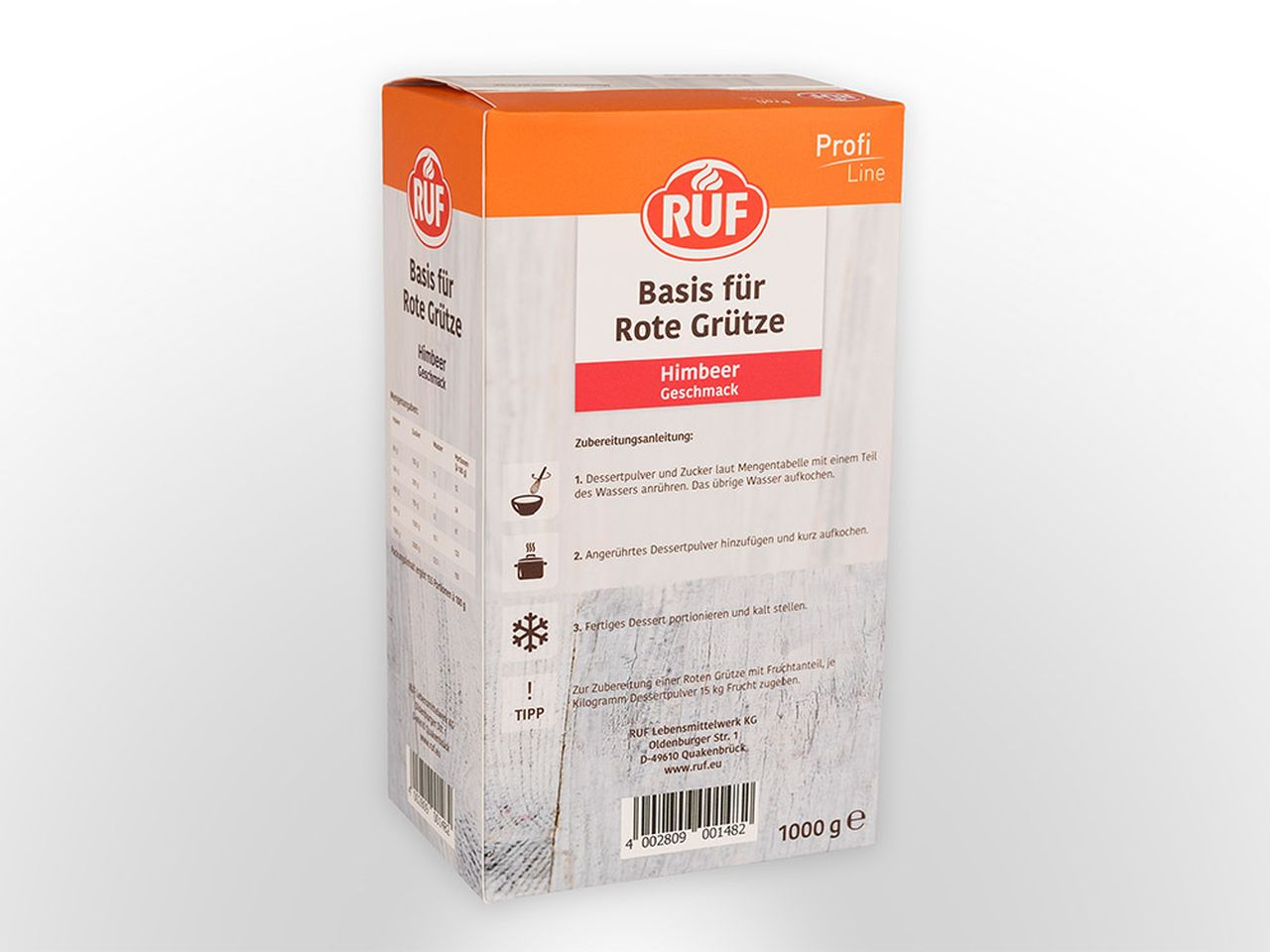 ruf rote gruetze himbeer glatt 1 0kg