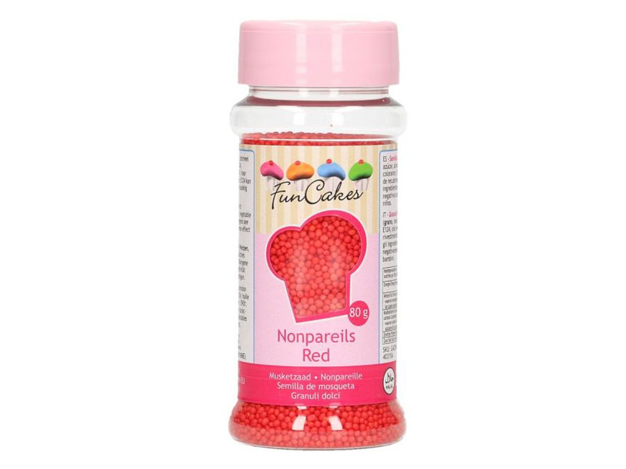 funcakes miniperlen rot 80g