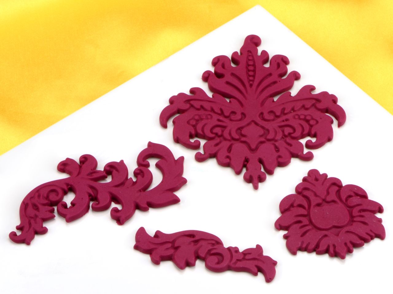 flex mould motif damask