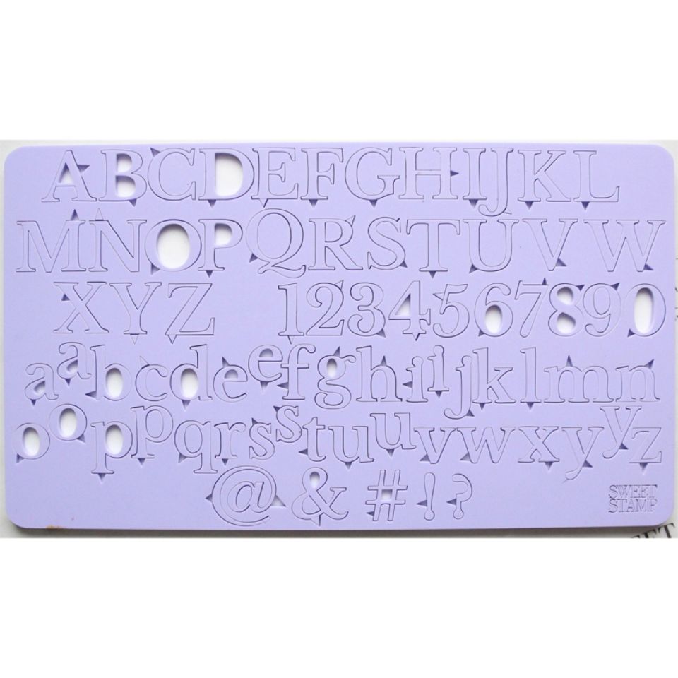 sweet stamp stempel gross kleinbuchstaben zahlen set classic