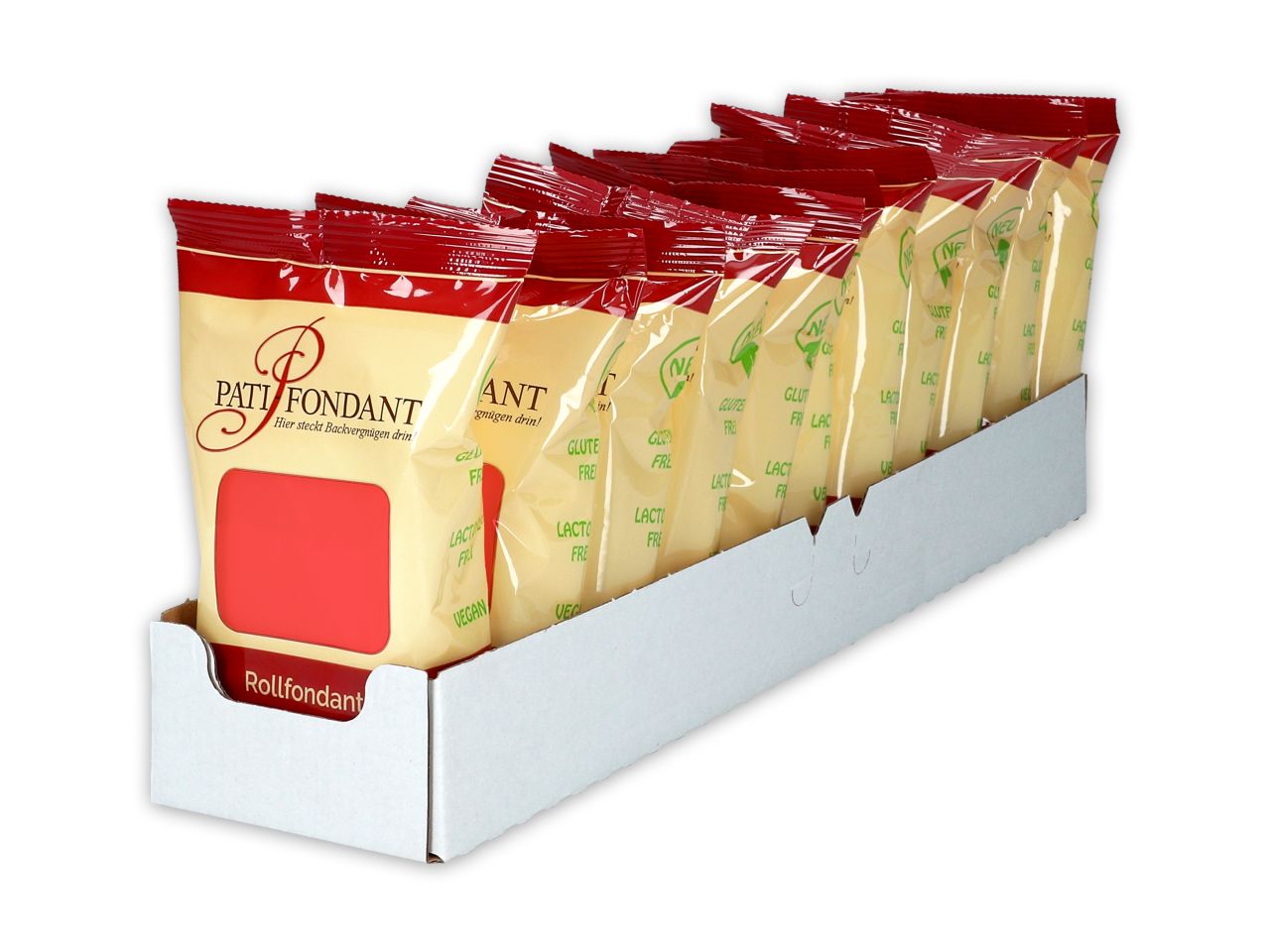 rollfondant premium plus rot 250g 11 stueck im regalkarton