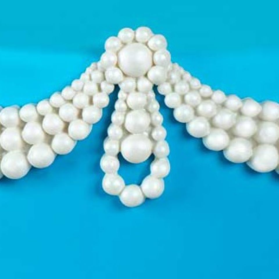 marvelous fondant mould classic pearl swag