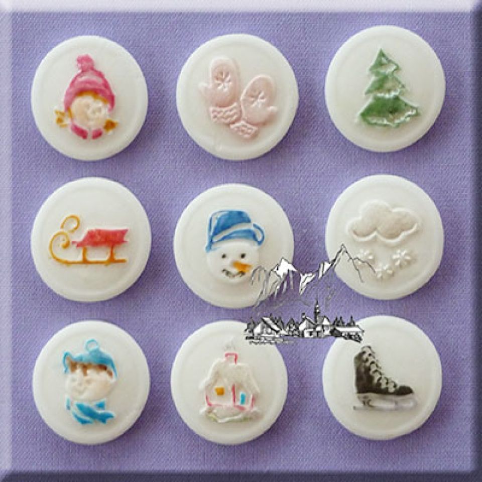 fondantform knoepfe winter