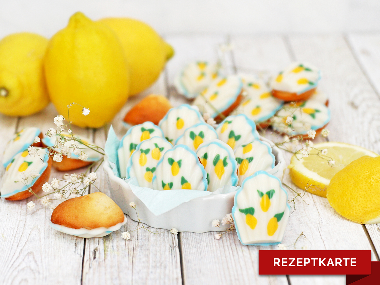 zitronenmadeleines rezeptkarte