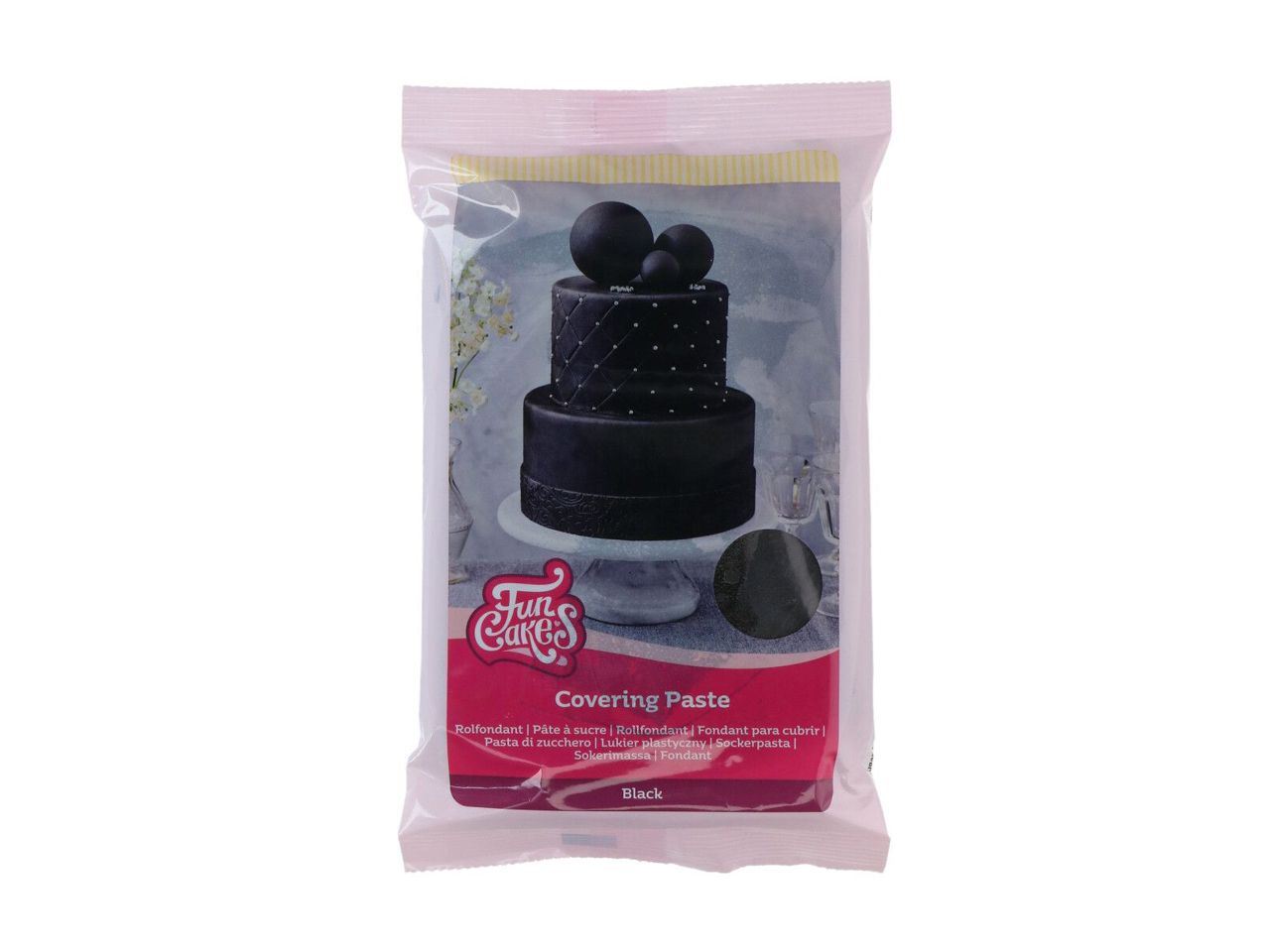 funcakes covering paste schwarz 500g