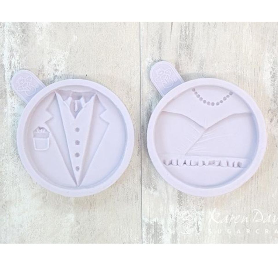 karen davies fondantform bride groom