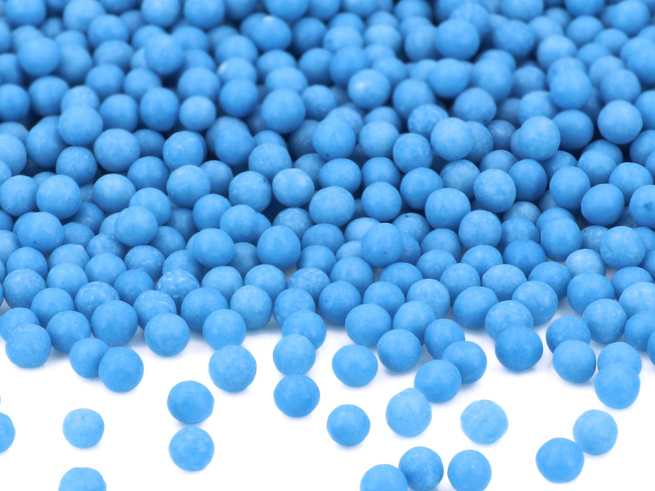 weiche zuckerperlen blau glimmer 100g