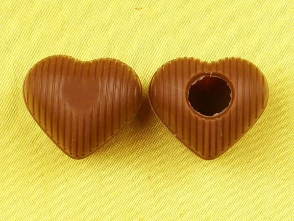 8 Folien Herz-Hohlkörper Mini Vollmilch