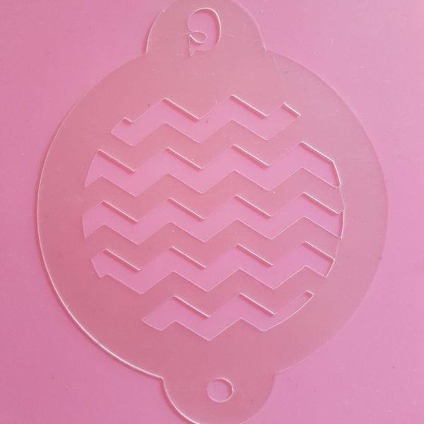 Schablone für Cupcakes &amp; Plätzchen Chevron
