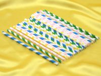 Lolly straw 20cm multicoloured 30 pieces