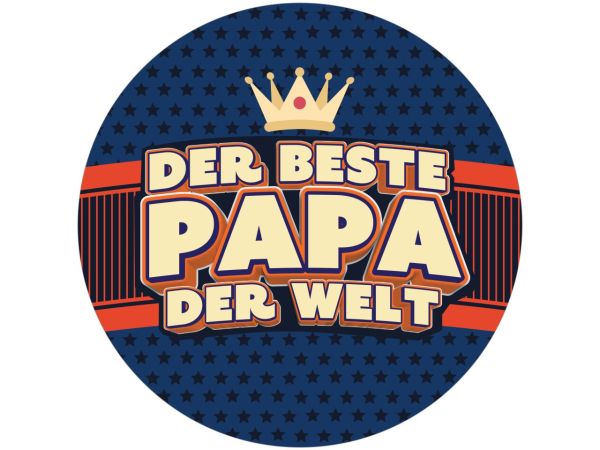 Tortenaufleger Der beste Papa der Welt rund 20cm