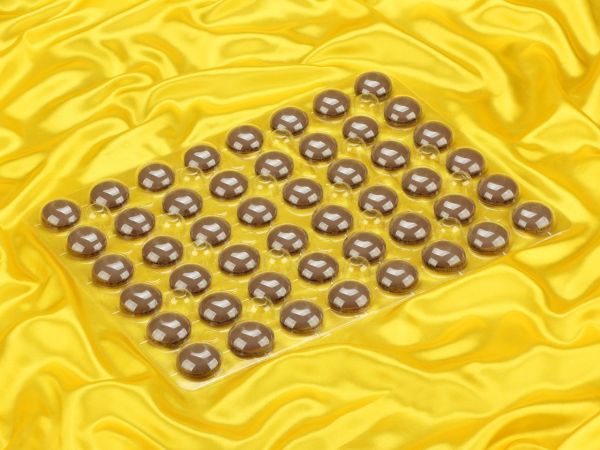 Half-shells 96pcs. brown