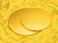 Cake Board circular 30cm gold