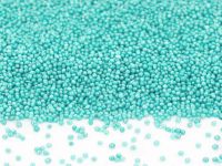 Mini pearls turquoise-glimmer 100g