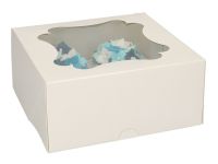 Cupcake box for 4 Cupcakes white