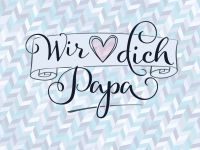 Tortenaufleger Wir lieben Dich Papa 20x30cm