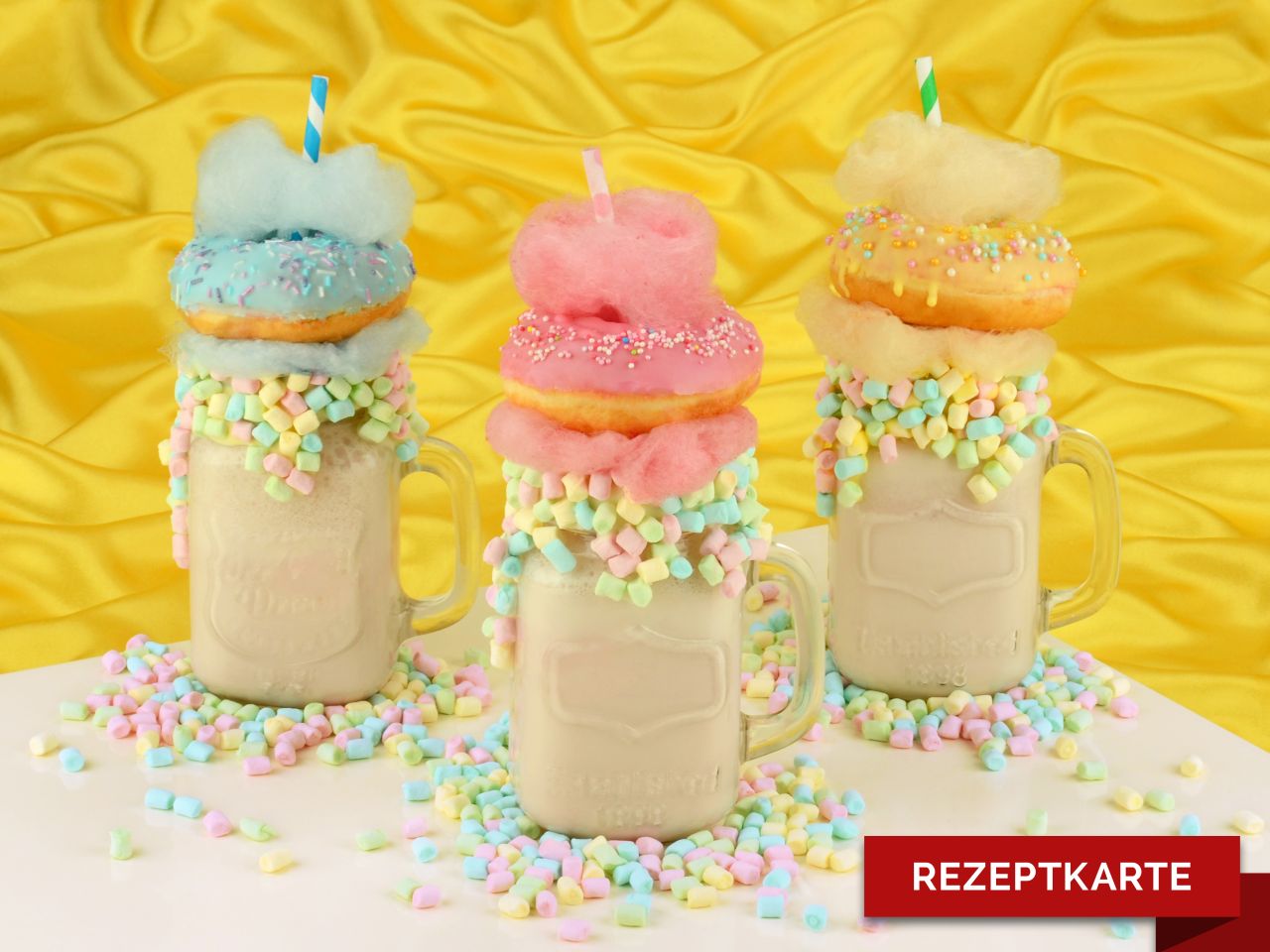 Freakshake Himbeer Marshmallow Rezeptkarte | Eis und Desserts | Rezepte ...