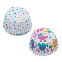 Muffinförmchen Baby Shower Rosa