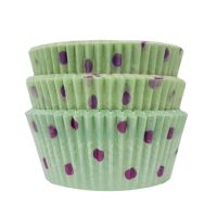 Decora Muffinförmchen Minz Punkte