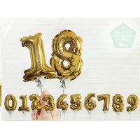Folienballons Zahlen-Topper